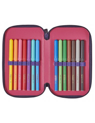 50038763,Penar echipat 31 piese 3 fermoar, Motiv vintage love 50038763,Penar echipat 31 piese 3 fermoar, Motiv vintage love