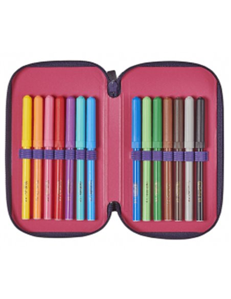 50038763,Penar echipat 31 piese 3 fermoar, Motiv vintage love 50038763,Penar echipat 31 piese 3 fermoar, Motiv vintage love