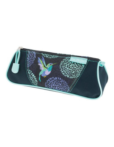 50038831,Necessaire triunghiular, motiv bloomy birds