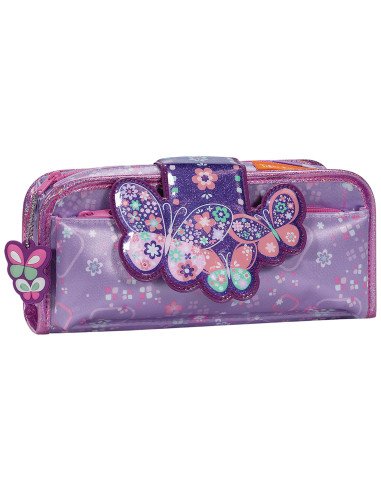 FTSB-PC04A,Necessaire fun time 2 in 1 motiv flowery butterfly