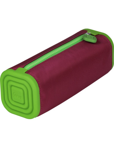 SV-PRISMOKFPFY,Necessaire patrat serve prismo silicon/poliester rosu/verde blister