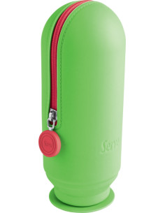 SV-HOOPFY,Necessaire rotund serve hoop silicon verde blister