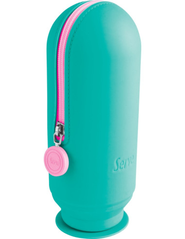 SV-HOOPNY,Necessaire rotund serve hoop silicon turcoaz pastel blister