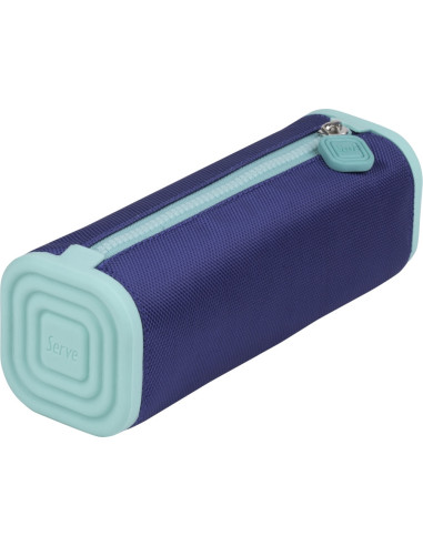 SV-PRISMOKSNY,Necessaire patrat serve prismo silicon/poliester bleumarin/azuriu blister