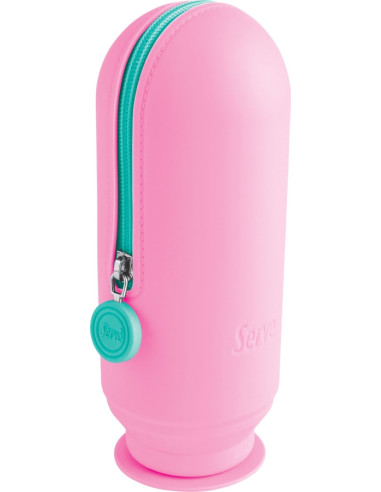 SV-HOOPSP,Necessaire rotund serve hoop silicon roz pastel blister