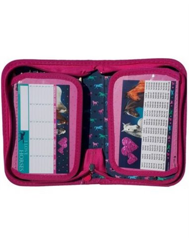 Set scoala The Dog - Ghiozdan, penar echipat, sac incaltaminte, Motiv caine, cal