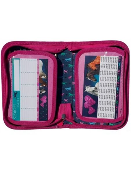 Set scoala The Dog - Ghiozdan, penar echipat, sac incaltaminte, Motiv caine, cal