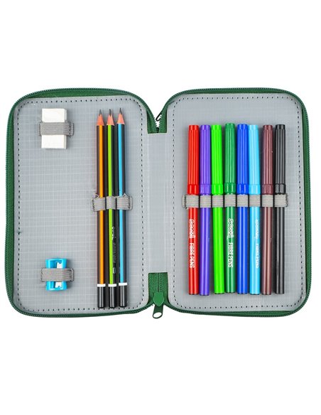 Penar echipat S-COOL, 2 fermoare, 29 piese, Motiv unicorn