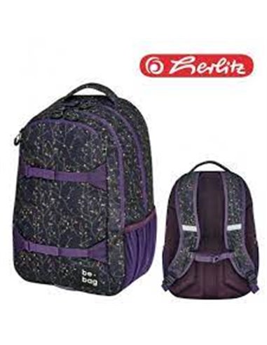 24800136,Rucsac HERLITZ be bag, Model be explorer, Motiv flower wall