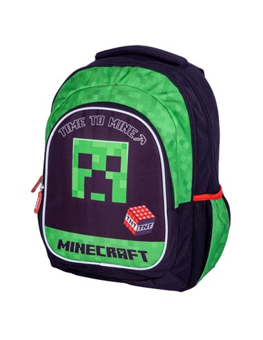 Set scoala Time to mine - Ghiozdan, Sac incaltaminte, Motiv Miinecraft