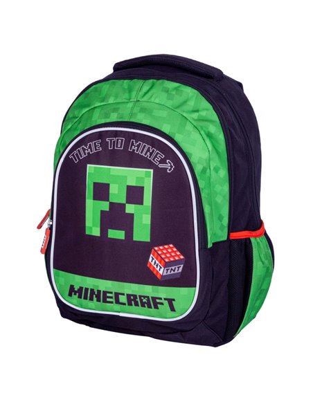 Set scoala Time to mine - Ghiozdan, Sac incaltaminte, Motiv Miinecraft