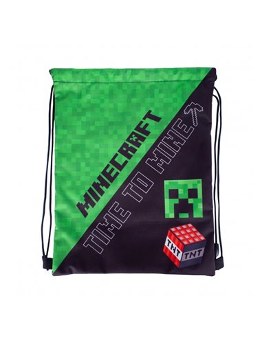 Set scoala Time to mine - Ghiozdan, Sac incaltaminte, Motiv Miinecraft