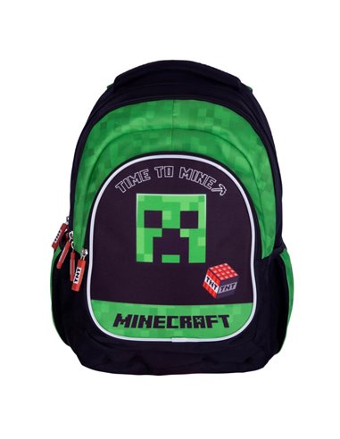 Set scoala ASTRA  Time to mine 2 - Ghiozdan, Sac incaltaminte, Motiv Minecraft