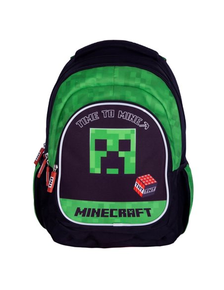 Set scoala ASTRA  Time to mine 2 - Ghiozdan, Sac incaltaminte, Motiv Minecraft