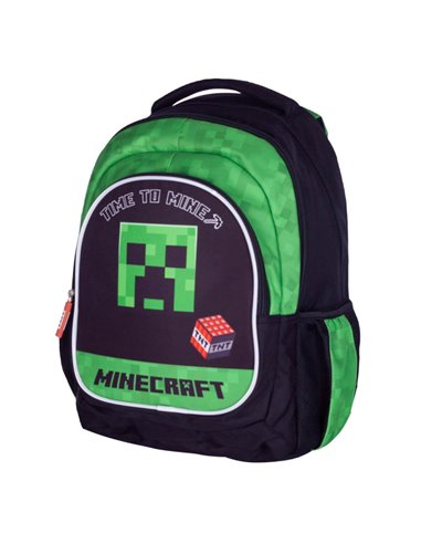 Set scoala ASTRA  Time to mine 2 - Ghiozdan, Sac incaltaminte, Motiv Minecraft