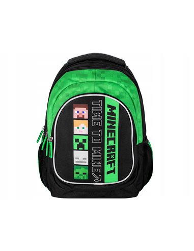 Set scoala Minecraft Alex & Steven - Ghiozdan si Sac incaltaminte