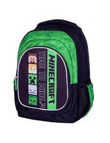 Set scoala Minecraft Alex & Steven - Ghiozdan si Sac incaltaminte