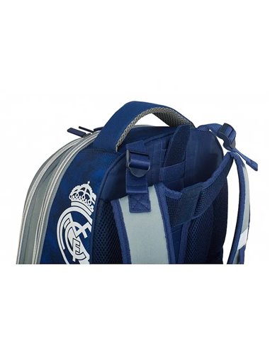 Set scoala Real Madrid 8 - Ghiozdan ergonomic, Penar neechipat 2 compartimente si Penar etui