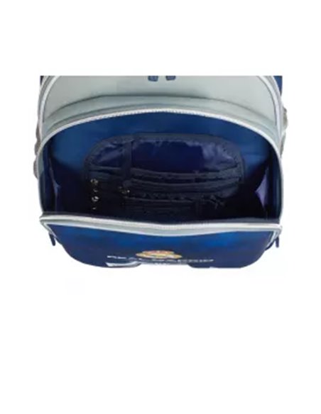 Set scoala Real Madrid 8 - Ghiozdan ergonomic, Penar neechipat 2 compartimente si Penar etui