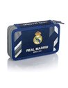 Set scoala Real Madrid 8 - Ghiozdan ergonomic, Penar neechipat 2 compartimente si Penar etui