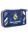Set scoala Real Madrid 8 - Ghiozdan ergonomic, Penar neechipat 2 compartimente si Penar etui
