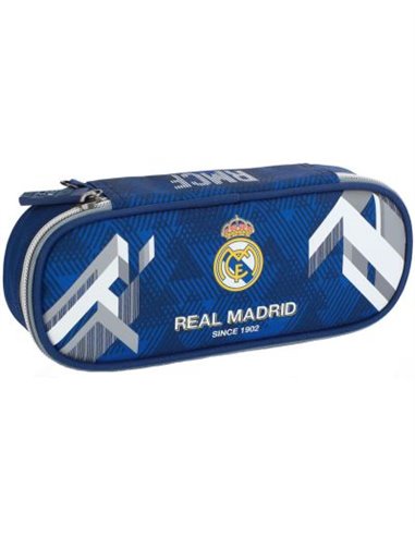 Set scoala Real Madrid 8 - Ghiozdan ergonomic, Penar neechipat 2 compartimente si Penar etui