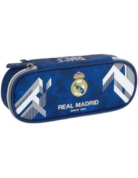Set scoala Real Madrid 8 - Ghiozdan ergonomic, Penar neechipat 2 compartimente si Penar etui