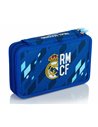 Set scoala Real Madrid 6 - Ghiozdan, Penar neechipat cu 2 fermoare si Penar etui