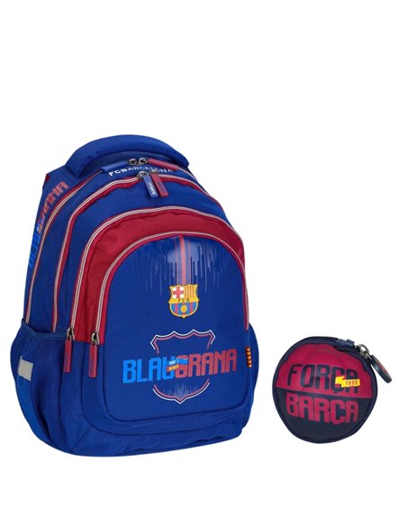 Set scoala Barcelona 14 - Ghiozdan, Penar etui, Motiv sport, fotball