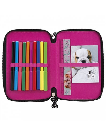 Penar echipat DERFORM 2 fermoare CLEO&FRANK 23, Motiv caine