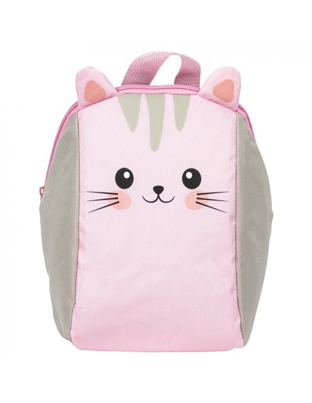 Ghiozdan gradinita Derform, Motiv pisica, roz