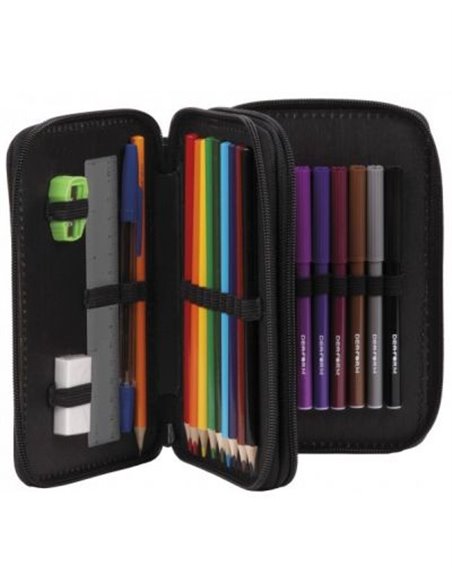 Set scoala Backup - Ghiozdan si Penar echipat cu doua fermoare, Motiv Adventure