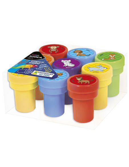 Stampila decorativa Derform 9 buc/set, Motiv animale