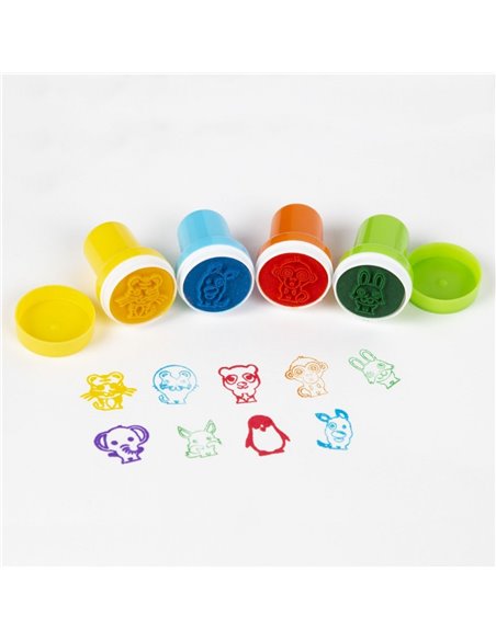 Stampila decorativa Derform 9 buc/set, Motiv animale 2