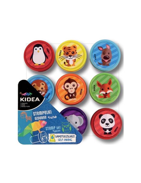 Stampila decorativa Derform 9 buc/set, Motiv animale 2