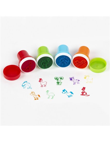 Stampila decorativa Derform 9 buc/set, Motiv animale 3