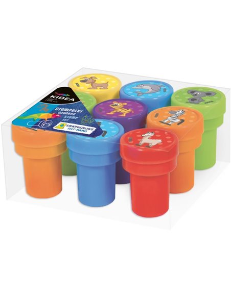 Stampila decorativa Derform 9 buc/set, Motiv animale 3