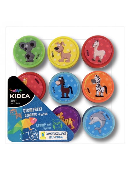 Stampila decorativa Derform 9 buc/set, Motiv animale 3