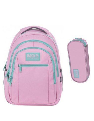 Set scoala Backup - Ghiozdan si Penar etui, roz
