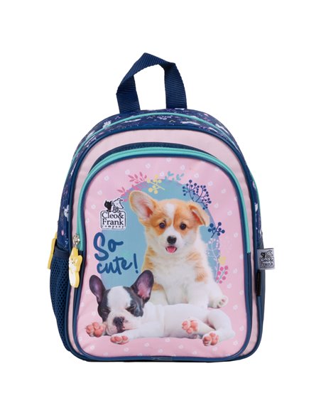 Set gradinita CLEO&FRANK 34 - Ghiozdan, Penar etui, Motiv caine