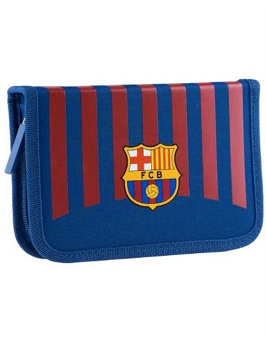 Set scoala Barcelona 8 - Ghiozdan ergonomic, Penar 1 fermoar, Penar etui, Motiv sport, fotball