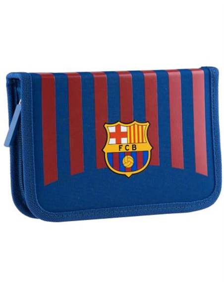 Set scoala Barcelona 8 - Ghiozdan ergonomic, Penar 1 fermoar, Penar etui, Motiv sport, fotball