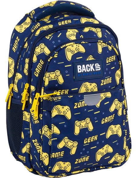 Set scoala Backup - Ghiozdan, Penar etui, Motiv joc