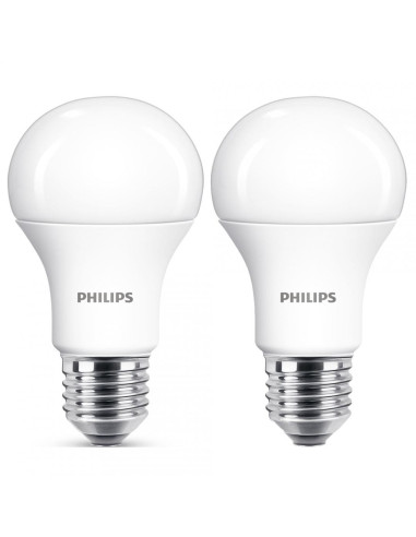 SET 2 becuri LED Philips, soclu E27, putere 12.5W, forma