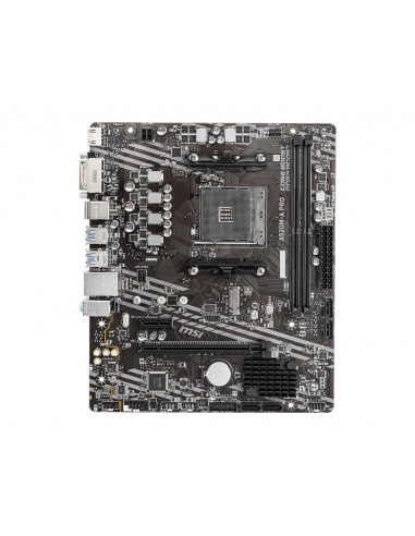 PLACA de BAZA MSI A520M, skt AM4, AMD A520, mATX, slot RAM 2 x