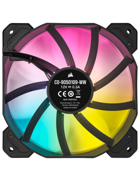 VENTILATOR Corsair, pt carcasa PC, 120 mm, 1500 rpm, LED RGB, 3