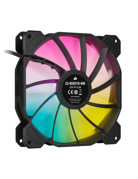 VENTILATOR Corsair, pt carcasa PC, 140 mm, 1200 rpm, LED RGB, 1
