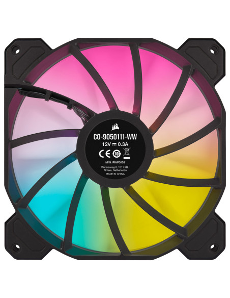 VENTILATOR Corsair, pt carcasa PC, 140 mm, 1200 rpm, LED RGB, 1