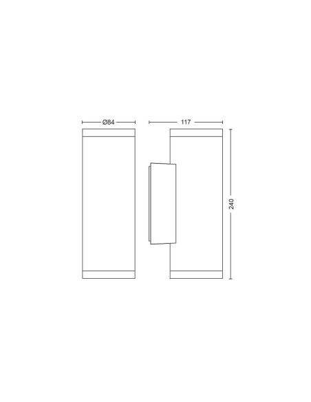 LAMPA DE PERETE PHILIPS HUE EXT. APPEAR "000008718696174371"