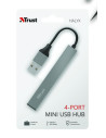 Trust Halyx Aluminium 4 Mini USB Hub "TR-23786" (include TV